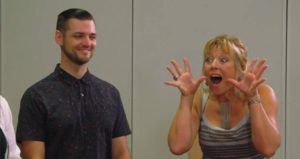 Clare working with Voices Co, winner of The Naked Choir 2017